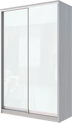 картинка 2-х дверный шкаф-купе с цветной пленкой Белый №10 2400 1362 620 от магазина КУПИ КУПЕ